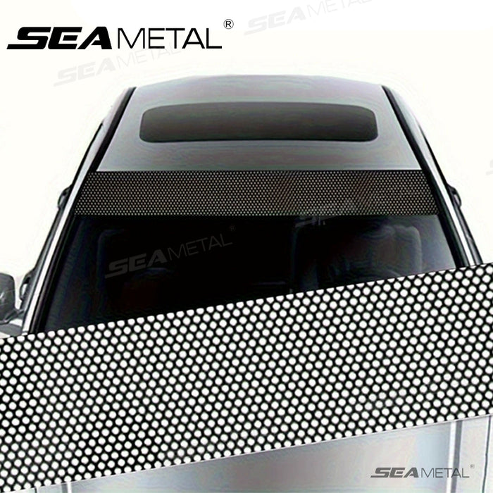 SEAMETAL Car Front Windshield Transparent Stickers Front Rear Gear Decorative Sunshade Decals Stickers