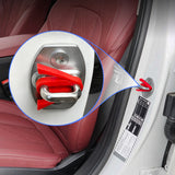 SEAMETAL Car Door Lock Shock Absorber Pad Silicone Strip Door Lock Buckel Protector Cover Sound Damper Buffer Deadener