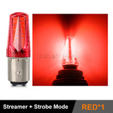 12V LED Car Light Bulb Brake Lamp Turn Signal Light RGB Strobe Light Flashing Lamp