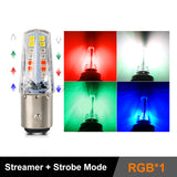 12V LED Car Light Bulb Brake Lamp Turn Signal Light RGB Strobe Light Flashing Lamp
