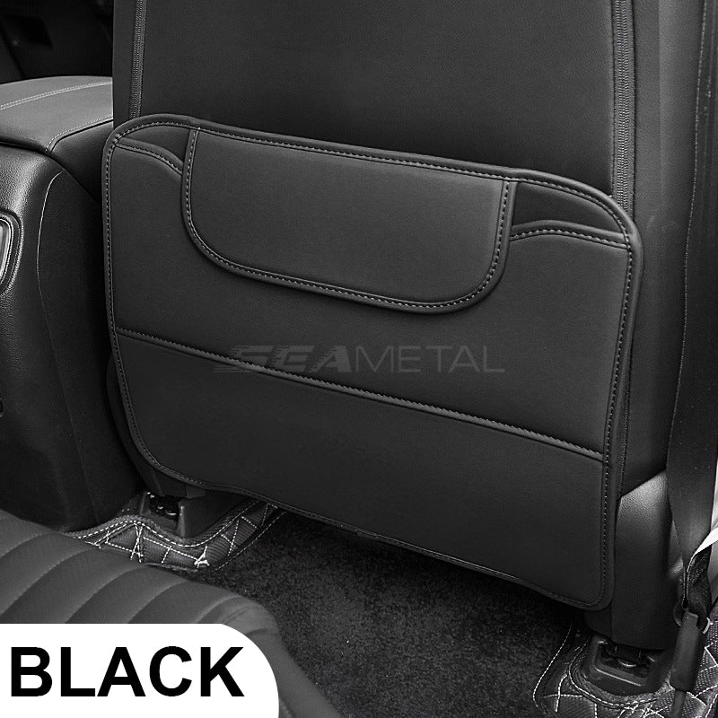 Car Anti-kick Pad Pu Leather Auto Seat Back Protector Pads Anti Scratch Back Seat Organizer