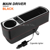 Car Seat Gap Storage Box 12V USB Wireless Charging Phone Interior Auto Seat Crevice Organizer