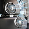 SEAMETAL USB Car Fan for Backseat 3 Speeds Headrest Electricfan with LED Lights