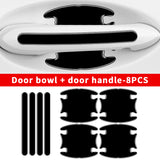 SEAMETAL 4/8pcs Car Door Handle Bowl Scratch Stickers Car Handle Anti-collision Protection Strip