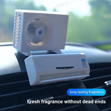 Car Perfume Diffuser Solar Air Conditioner Shape with Fragrance Tablet SEAMETAL