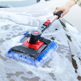 SEAMETAL Car Wash Brush Mop Kit Car Telescoping Long Handle Chenille Mop Broom Wash Towel Set