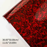 SEAMETAL Car Carbon Fiber Protective Film PET Gloss Forged Wrap Sticker