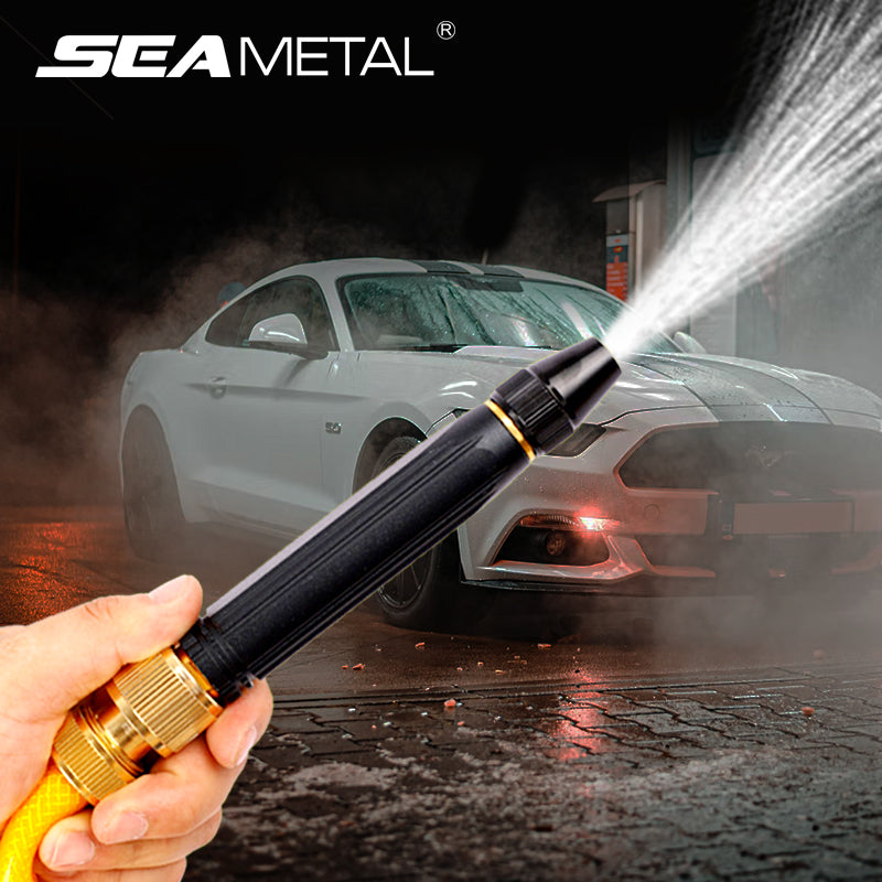 SEAMETAL Multi-functional Car Wash Water Gun Adjustable Manual High Pressure Sprinkler Spray Nozzle