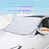 SEAMETAL Magnetic Car Snow Shield Front Windshield Sunshade Car Cover