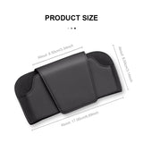 SEAMETAL Leather Car Sun Visor Sunglasses Clip Universal Car Sunglasses Holder