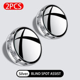 2PCS HD Blind Spot Mirrors for Cars – 360° Adjustable Wide Angle Rearview Convex Mirrors, Eliminate Blind Spots, Safer Driving for Cars, SUVs & Trucks