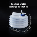 SEAMETAL 5/10/15L Outdoor Collapsible Bucket Foldable Water Bag Survival Water Storage Portable Water Carrier Container Camp