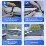 Car Side Window Screen Sun Protection Anti Mosquito Mesh UV Blocking Sunshade Curtain
