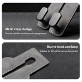 SEAMETAL Faux Leather Car Seat Headrest - Concealed Metal Hook Design, Strong Load-Bearing Capacity