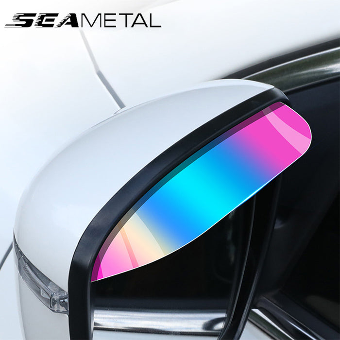 SEAMETAL Rear View Mirror Rain Shield Transparent Rain Eyebrow Auto Rearview Mirror Rainproof Visor Guard Cover