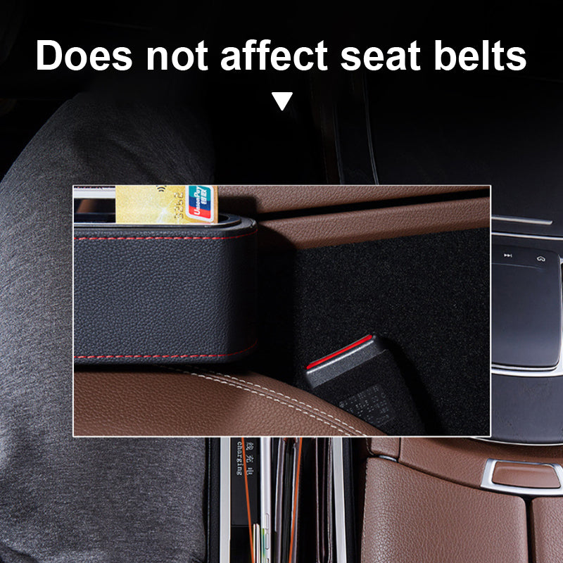 Car Seat Gap Storage Box 12V USB Wireless Charging Phone Interior Auto Seat Crevice Organizer