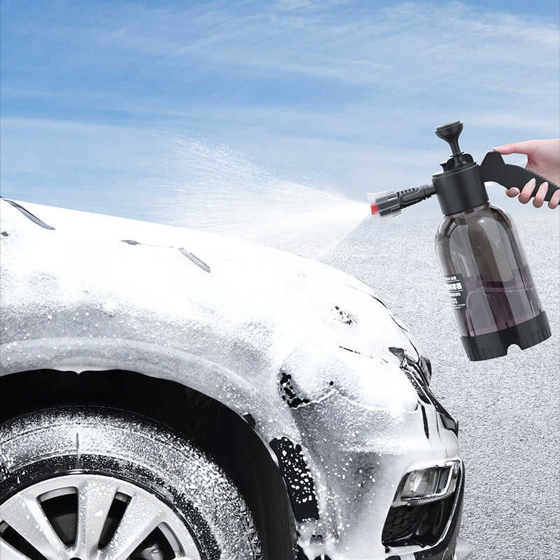 2L Hand Pump Foam Sprayer Pneumatic Washer Foam Snow Foam High Pressure Car Wash Spray Bottle