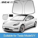 For Tesla Model 3 Y X S Car Front Windshield Sunshade Car Window Sunscreen Visor Sun Shade