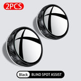 2PCS HD Blind Spot Mirrors for Cars – 360° Adjustable Wide Angle Rearview Convex Mirrors, Eliminate Blind Spots, Safer Driving for Cars, SUVs & Trucks