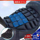 SEAMETAL Motorcycle Seat Cushion Cover 3D Universal Waterproof Scooter Air Seatcover Protector Pad