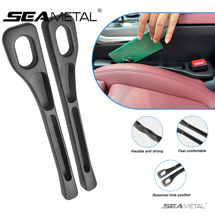 SEAMETAL Car Seat Gap Filler Seat Leak Proof Filling Strip 2PCS Universal Side Seam Plug Strips