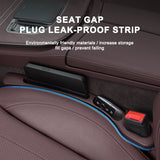 SEAMETAL Car Seat Gap Filler Seat Leak Proof Filling Strip 2PCS Universal Side Seam Plug Strips