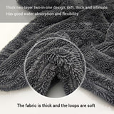 SEAMETAL 1200GSM Microfiber Car Cleaning Towel Double-Sided Super Absorbent Car Wash Cleaning Cloth