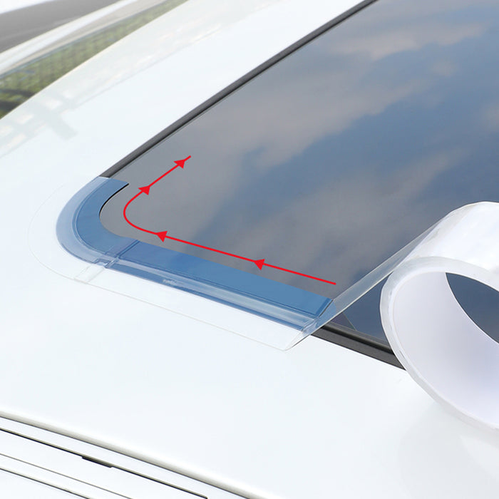 Car Sunroof Sealing Strip with 4 Corner Arc Patches Waterproof Panoramic Roof Leak Prevention Weatherstrip