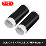 SEAMETAL Self Shrinking Motorcycle Handlebar Cover Silicone Non-Slip Anti Vibration Motorcycle Grip Cover Sleeve Universal Type