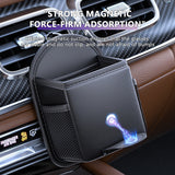 SEAMETAL Storage Box Car Airoutlet Hanging Bag Organizer Phone Holder Car Accessories PU leather Multi-functional Pocket