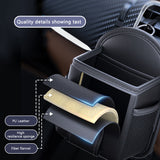 SEAMETAL Storage Box Car Airoutlet Hanging Bag Organizer Phone Holder Car Accessories PU leather Multi-functional Pocket