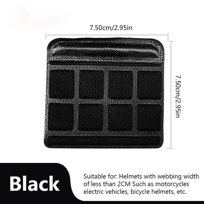 bike helmet padding inserts Helmet Chin Pad Foam Pads Set Chin Strap Padding Replacement Universal For Bicycle Motorcycle 1pc