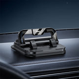 SEAMETAL Dashboard Car Phone Holder 360 Rotation Navigation Bracket Non-slip Silicone Mount Parking Phone Number Plate