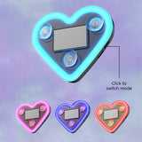 SEAMETAL LED Car Window Ambient Lamp Solar Energy Wiring Free Glowing Heart Atmosphere Neon Light