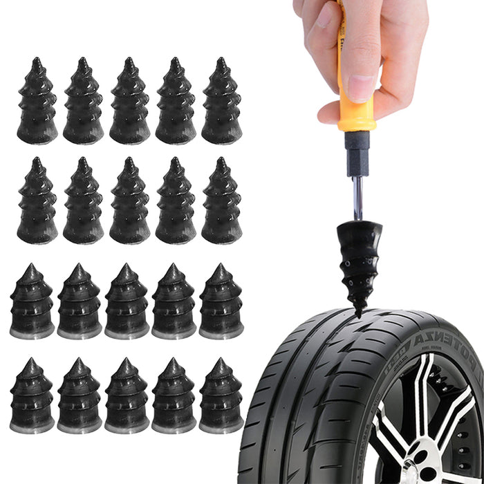 SEAMETAL Tire Repair Rubber Nail Tire Repair Nail Tire Repair Rubber Screws Suitable for Car Motorcycle Jeep Tire Puncture Repair