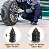 Tire Repair Rubber Nail Tire Repair Nail Tire Repair Rubber Screws Suitable for Car Motorcycle Jeep Tire Puncture Repair