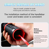 SEAMETAL Motorcycle Silicone Handlebar Cover Universal Self Shrinking Non-Slip Anti Vibration Motorcycles Grip Covers Sleeve Protector