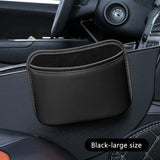 SEAMETAL Car Door Storage Box PU Leather Auto Seat Back Hanging Cup Holder Trash Can Multi-function Car Storage Pocket Organizer