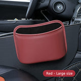 SEAMETAL Car Door Storage Box PU Leather Auto Seat Back Hanging Cup Holder Trash Can Multi-function Car Storage Pocket Organizer