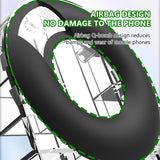 SEAMETAL Motorcycle Cell Phone Holder GPS Shockproof Smartphone Handlebar and Rearview Mirror Mount Airbag Shock Absorber Bracket