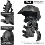 SEAMETAL Motorcycle Cell Phone Holder GPS Shockproof Smartphone Handlebar and Rearview Mirror Mount Airbag Shock Absorber Bracket