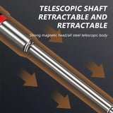 SEAMETAL Telescopic Magnetic Picker Mini Portable Magnetic Pen with Light for Picking Up Screws Nut Bolt Extendable Pickup Rod Stick
