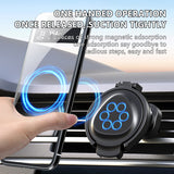 SEAMETAL Car Cup Holder Air Outlet Vent Drink Bracket Foldable Auto Drink Rack Stand Powerful Magnetic 360° Rotating Phone Mount