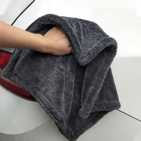 SEAMETAL 60×90CM Microfiber Car Drying Towel – Ultra-Absorbent, Streak-Free, Scratch-Free, No Water Spots, Double-Twist Pile Edgeless Design for Professional Car Care