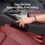2pcs Car Seat Gap Filler Organizer Universal for Car SUV Truck Accessories Seat Gap Plug Blocker with Storage Slot