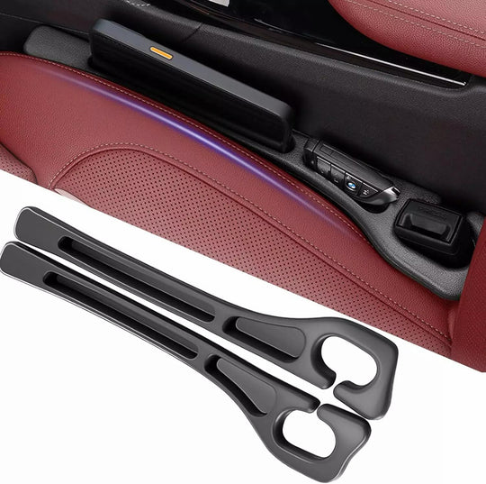 SEAMETAL 2pcs Car Seat Gap Filler Organizer Universal for Car SUV Truck Accessories Seat Gap Plug Blocker with Storage Slot