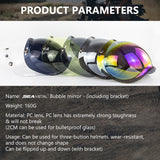 SEAMETAL Open Face Helmet Visor Motorcycle Helmets Bubble Visors Flip Up Motorcycles Visor Lens Motorcycle Helmet Accessories