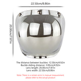 SEAMETAL Open Face Helmet Visor Motorcycle Helmets Bubble Visors Flip Up Motorcycles Visor Lens Motorcycle Helmet Accessories