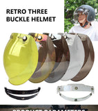 SEAMETAL Open Face Helmet Visor Motorcycle Helmets Bubble Visors Flip Up Motorcycles Visor Lens Motorcycle Helmet Accessories