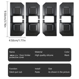 SEAMETAL Silicone Car Door Limiter Pad Lock Buffer Shock Absorber Car Silicone Door Latch Protective Covers Shock-Proof Thickened Anti-collision